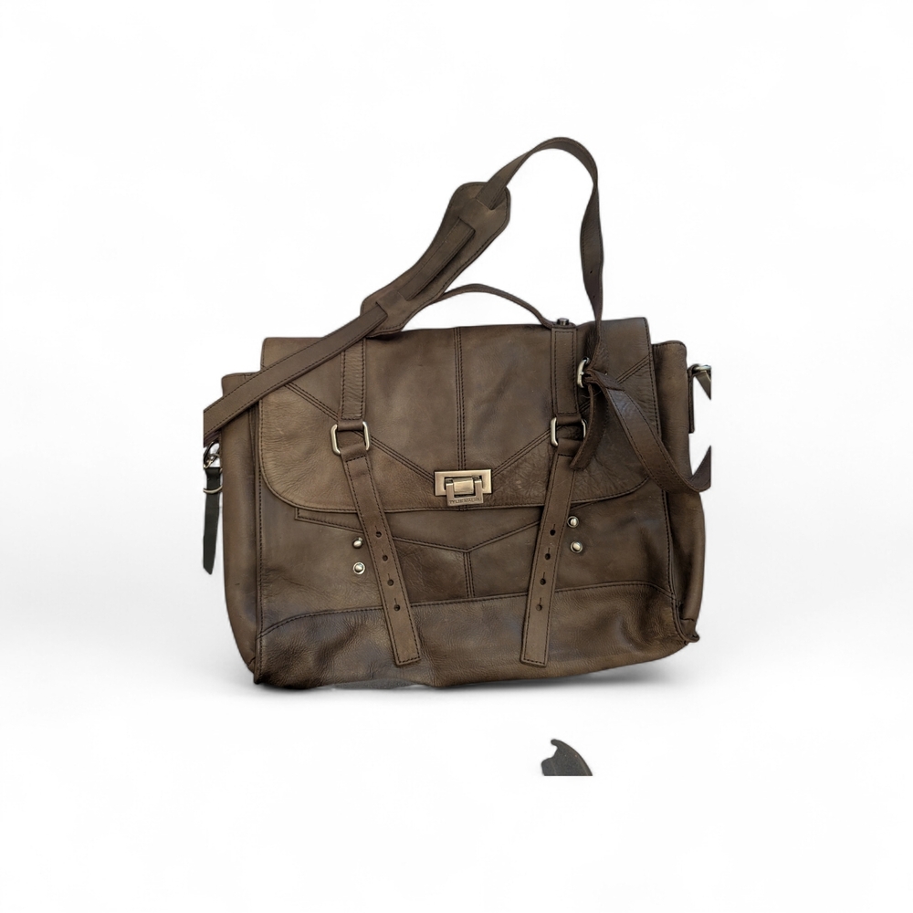 Tylie Malibu Brown Leather Messenger Bag